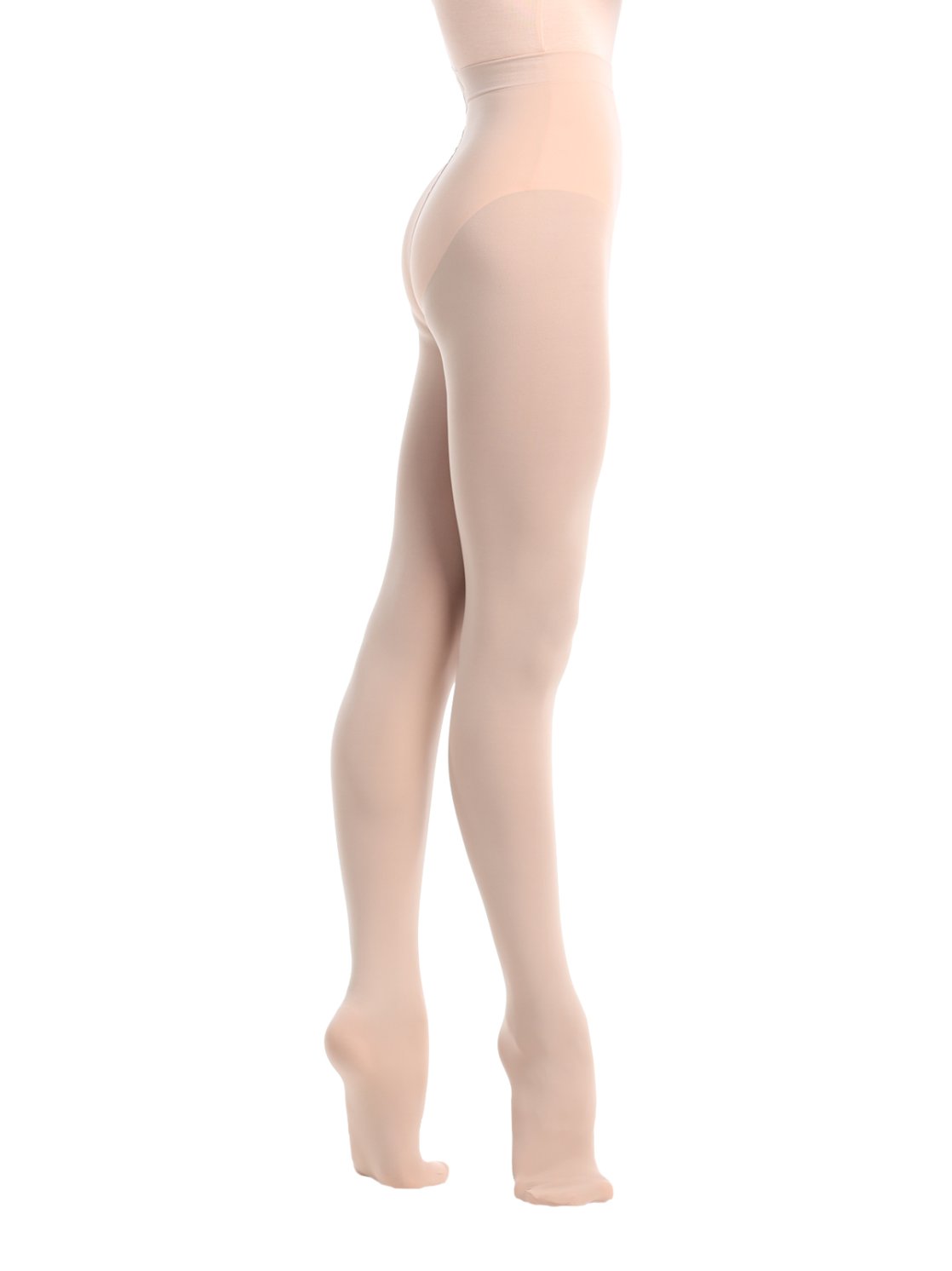 Tights soft pink with closed leg 80 DEN
